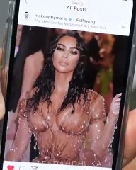 شاهدي بالفيديو كيف أعادت فرح دوكاي ابتكار مكياج كيم كارداشيان البرونزي