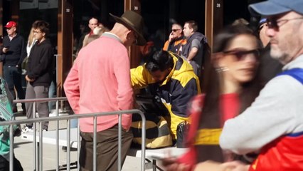 Tigers and Lions fans forced to wait in long queues at the MCG after Thursday night’s security incident