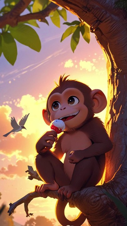 A Monkey Who Loves Ice Cream | short stories | kids stories | funny stories | animal stories