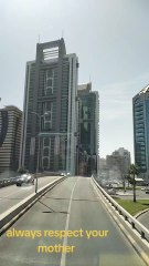 beautiful view of dubai road trip