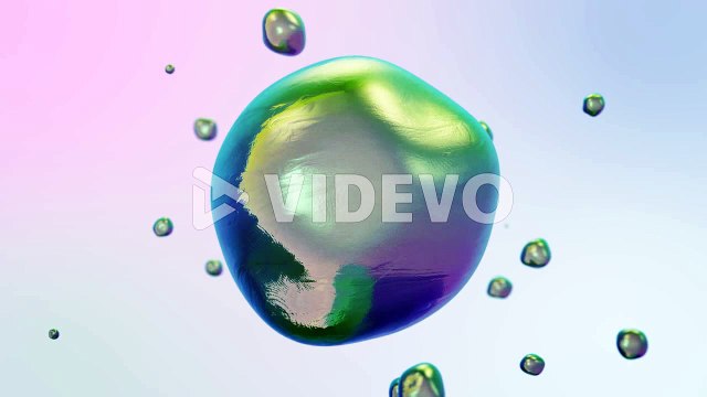Abstract Liquid Bubble Background Motion Graphics