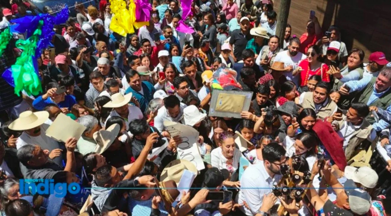 'Bienvenida sea nana Claudia': así fue la emotiva gira de la presidenta por Michoacán I Reporte Indigo