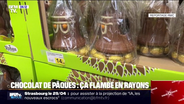 Ça s'explique par de très mauvaises récoltes de cacao : les chocolats de Pâques flambent en rayons