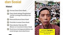 Membangun Dana Abadai Lembaga Pendidikan dan Social