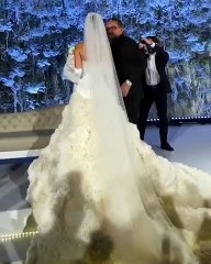 رانيا فواز تحتفل بزفافها في دبي بفستانين من تصميم زينة زكي