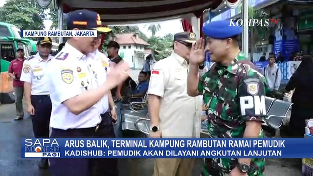Kadishub Jakarta Tinjau Situasi Arus Balik Lebaran di Terminal Kampung Rambutan, Senin (7/04/2025)