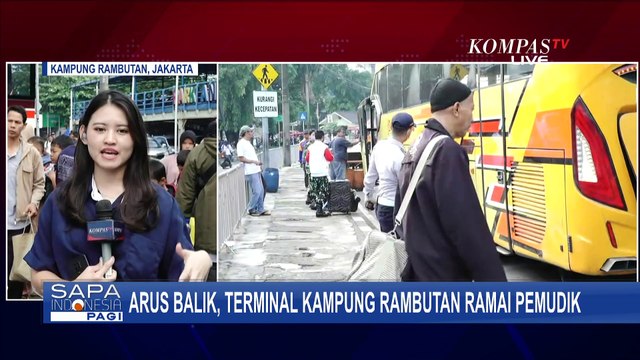 Kondisi Arus Balik di Terminal Kampung Rambutan, Pelabuhan Bakauheni dan Cikatama, Senin (7/04/2025)