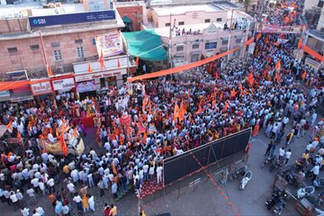शहर में गूंजा : एक ही नारा, एक ही नाम, जयश्री राम-जयश्री राम