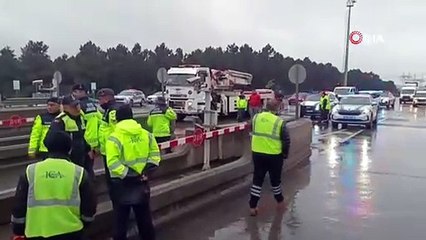 Kuzey Marmara Otoyolu Gişeler’de araç tırın altına girdi: 1 ölü