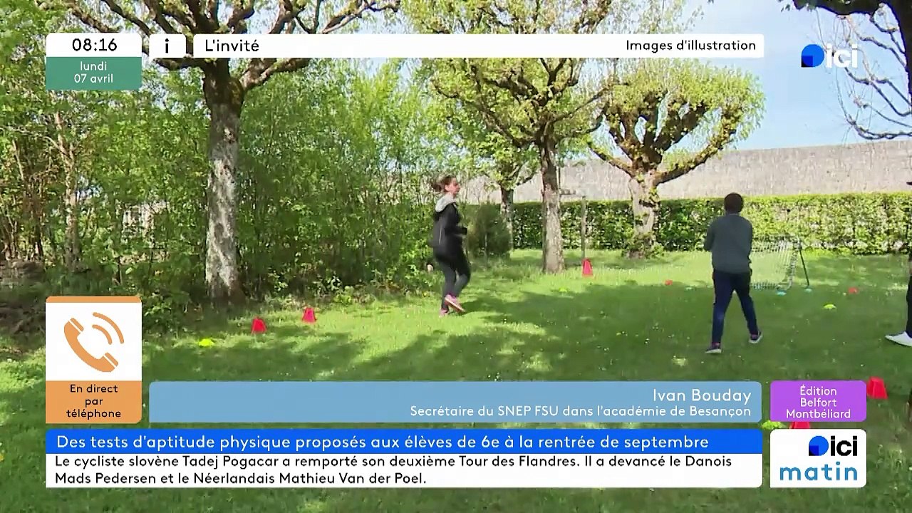 Des tests physiques optionnels en 6e mais pas nécessairement utiles en Franche-Comté selon le secrétariat Snep FSU