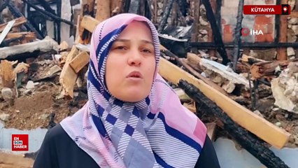 Kütahya'da yangın, bir ailenin bayram sevinci hüsrana çevirdi