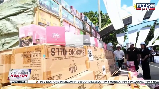 PBBM, tiniyak ang pagwasak at pagsugpo sa mga smuggled na e-vapes