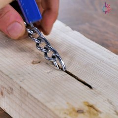 Securing chains on wood safely ASMR! ⛓️👏🏻