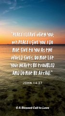 Word of God John 14:27 Scripture Video