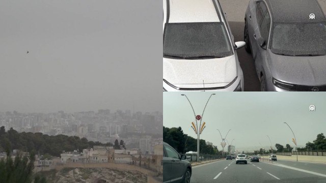 Şanlıurfa'da toz taşımı; görüş mesafesi düştü