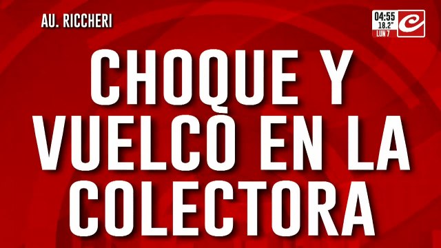 Choque y vuelco en Villa Celina: hay varios heridos