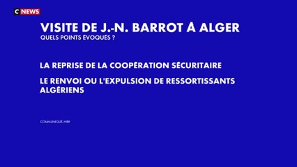 Le ministre des Affaires Etrangères Jean-Noël Barrot en Algérie