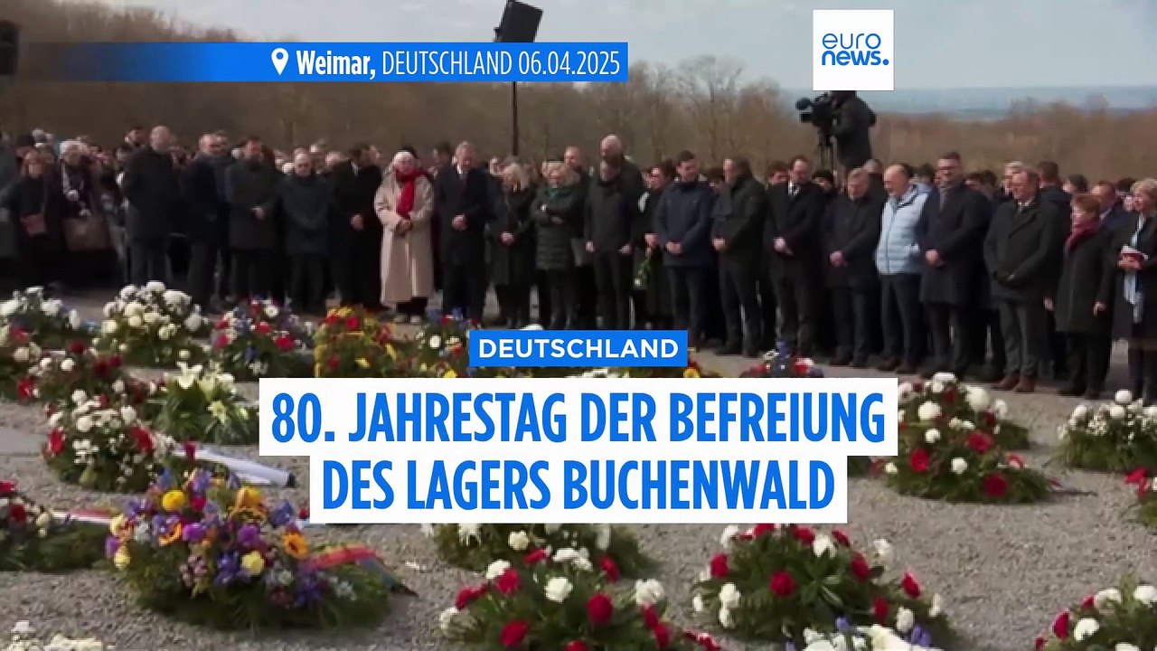 Gedenkfeier zum 80. Jahrestag der Befreiung des Konzentrationslagers Buchenwald