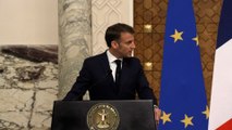 Au Caire, Macron dit s'opposer à  « toute annexion » à Gaza et en Cisjordanie