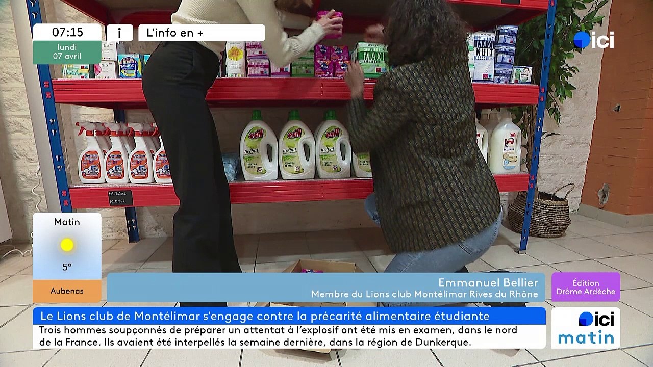 Le lions club Montélimar Rives du Rhône vient en aide aux étudiants en précarité alimentaire