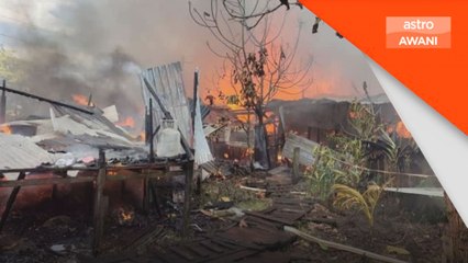Wanita warga emas rentung, 16 rumah setinggan musnah dalam kebakaran di Bintulu
