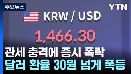 '블랙 먼데이' 관세 충격에 증시 5%대 폭락...환율은 폭등 / YTN