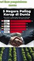 INDONESIA nomor berapa ya  5 NEGARA PALING KORUP DI DUNIA #shorts