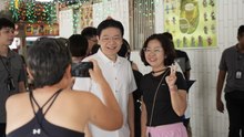 GE2025: PM Lawrence Wong visits Marine Parade Central