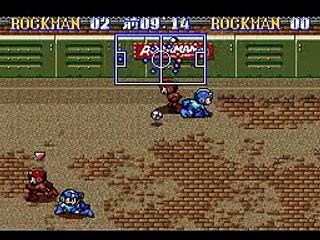 Rockman's Soccer (SNES) COM VS COM Mode