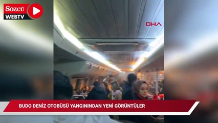 BUDO deniz otobüsü yangınından yeni görüntüler