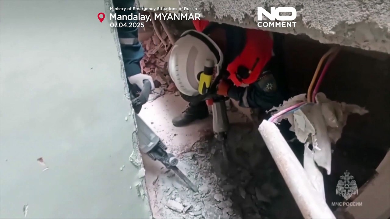 Bemühungen zur Beseitigung der Erdbebentrümmer in Myanmars Hauptstadt gehen weiter