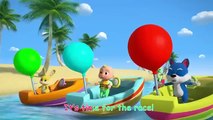 Balloon Boat Race (Animal Edition) _ CoComelon Nursery Rhymes & Kids Songs