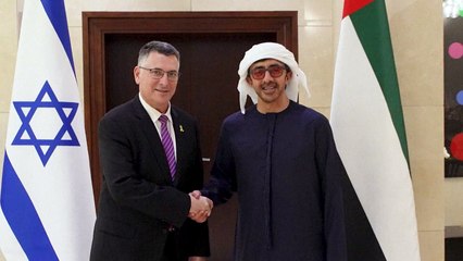 وزير خارجية الإمارات يستقبل نظيره الإسرائيلي في أبوظبي