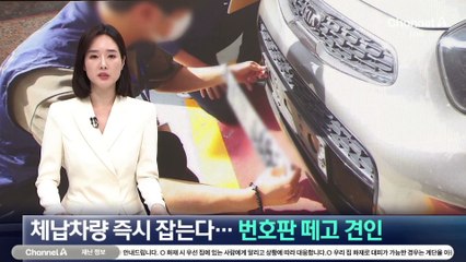 체납차량 즉시 잡는다…다수 체납 시 번호판 떼고 견인