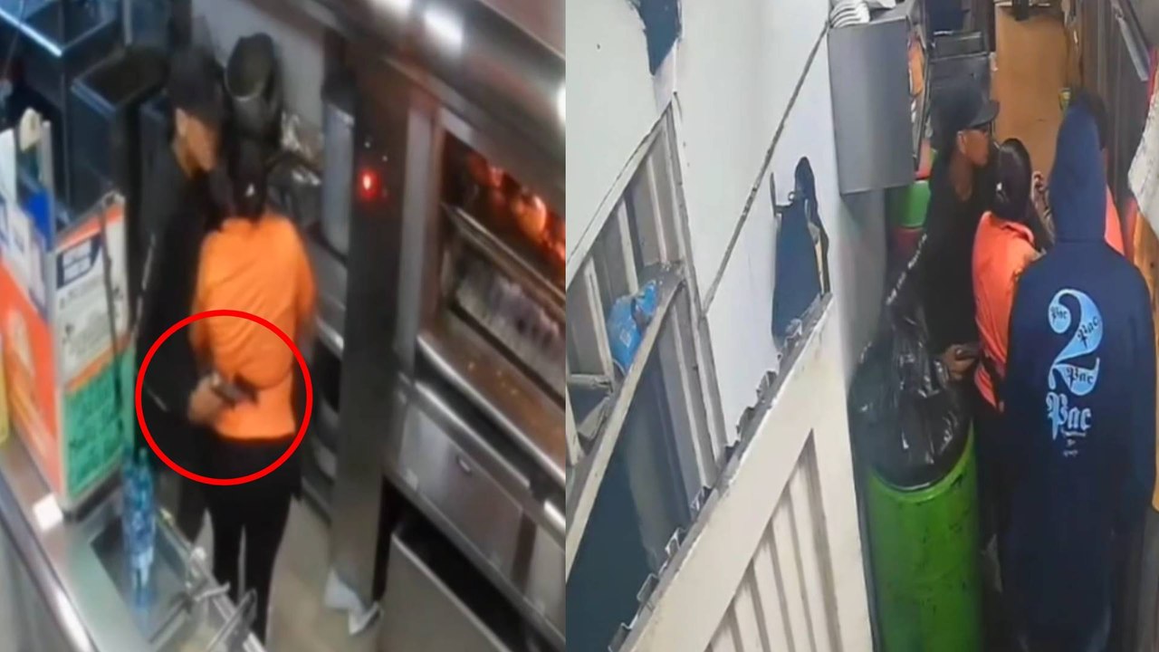 VIDEO | Ladrones protagonizaron violento intento de robo con armas en un restaurante