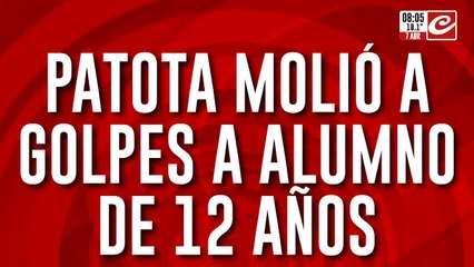 Patota molió a golpes a alumno de doce años y lo dejó en grave estado