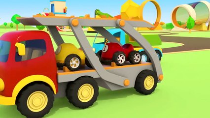 Çizgi film Türkçe 4 Yardımcı Arabalar asfalt yapıyor