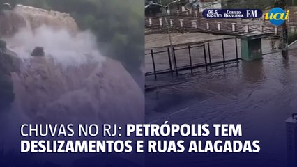 Chuvas no RJ: Veja temporal na cidade de Petrópolis