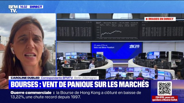 Chute des bourses: nouvelle journée de forte baisse à Francfort