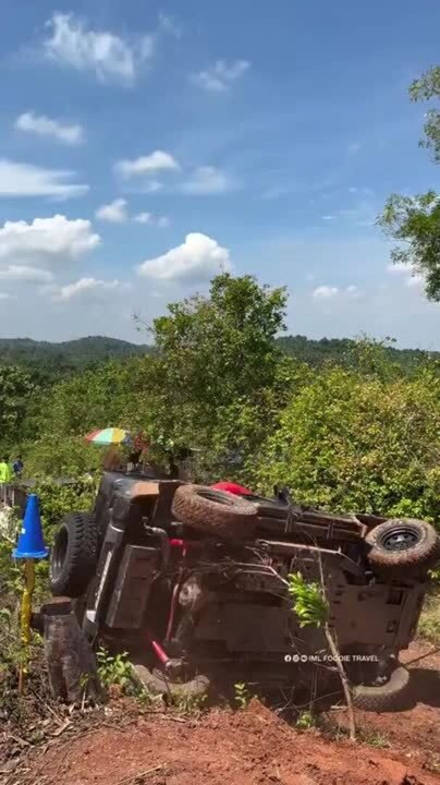 Jeep Rolls Over During Rugged Off-Road Adventure