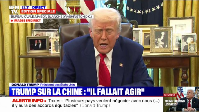 Suspension des droits de douane: Donald Trump se félicite d'un record pour la Bourse