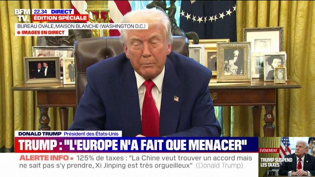 Suspension des droits de douane: Il faut être flexible, mais peut-être qu'il n'y aura pas de négociations, peut-être que ça ne durera pas , menace Donald Trump