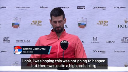 Djokovic short and to the point on 'horrible' Monte-Carlo loss