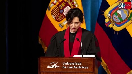 Ayuso reta a Sánchez y anuncia la creación de una nueva universidad privada del Instituto de Empresa