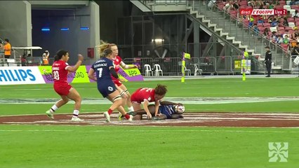 Le replay de Canada - France - Rugby À 7 - HSBC Sevens Series à Singapour (F)