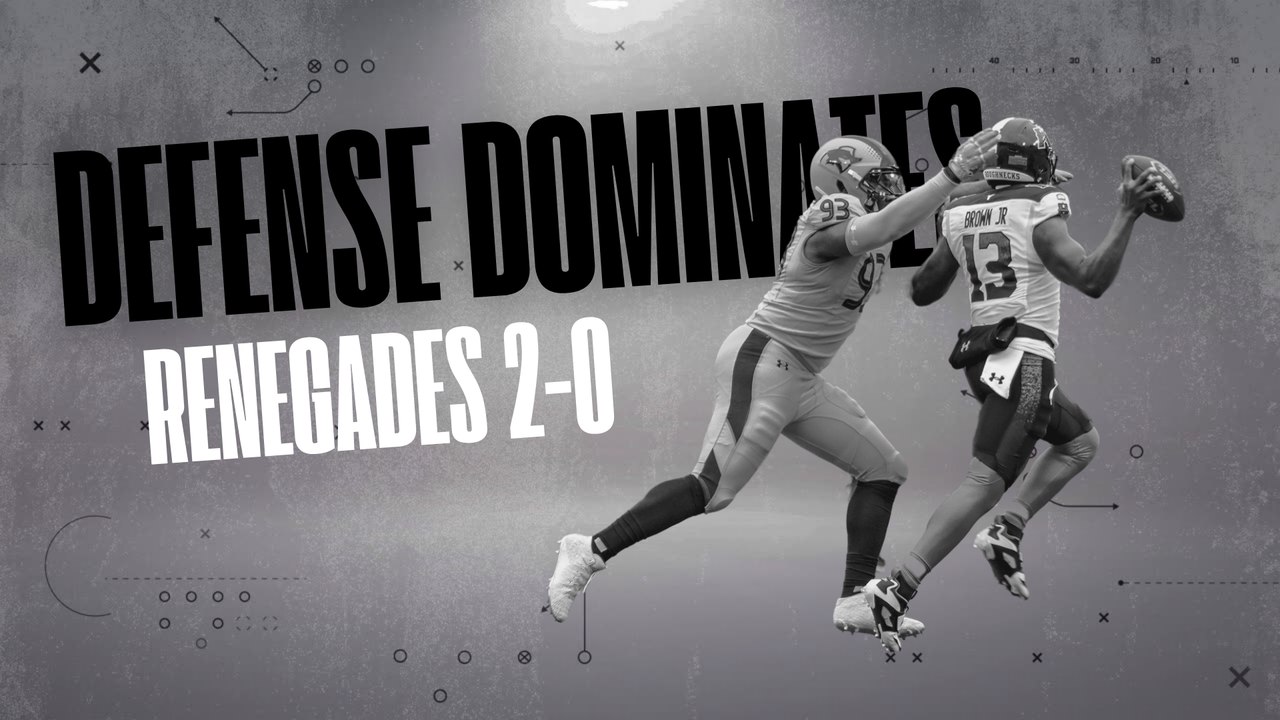 Renegades Survive Defensive WAR vs Roughnecks! 💥 | UFL Week 2 Thriller