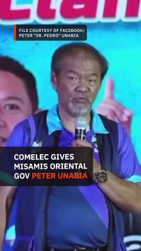 Comelec orders Misamis Oriental governor to explain hate speech, sexist joke