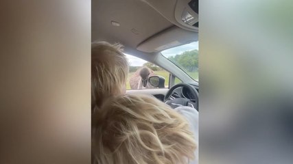 Boris Johnson swears as he’s bitten by ostrich at Texas wildlife park