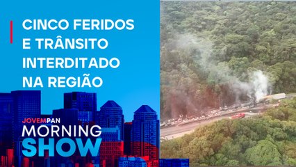 SC: CAMINHÃO com etanol EXPLODE na BR-101 e atinge 25 VEÍCULOS