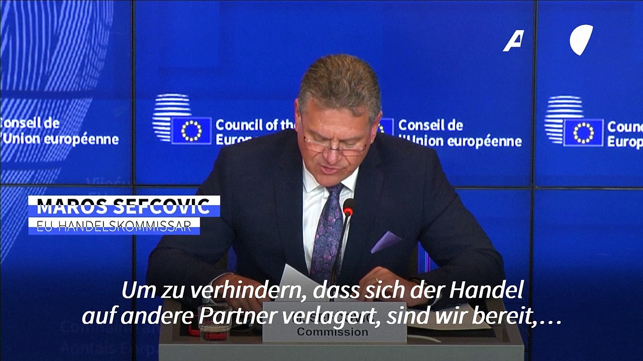 EU will 'jedes Instrument' zum Schutz vor Zöllen nutzen